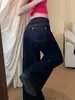 Nuevo Estilo Primavera y Otoño 2026: Jeans de pierna recta adelgazantes de cintura baja en el popular color denim original de este año para mujer, estilo vintage americano de pierna ancha
