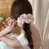 Goma para el pelo floral rosa para mujer 2026 Nuevo estilo Diadema de alta gama para coleta Alta elasticidad Banda para el pelo