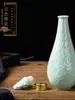 Botella de licor vacía de cerámica con juego de tazas 0.5 kg frascos vacíos sellados estilo chino hecho a medida pequeña petaca de licor para el hogar
