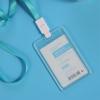 Youhe 6072-6071 juego de tarjetas duras transparentes impermeables de doble cara con cordón tamaño de página interior de tarjeta de trabajo 5.4*8.5cm