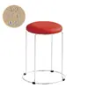 Taburete Redondo de Madera Maciza Taburete de Acero Inoxidable Juego de Taburetes de Acero Apilables para el Hogar Taburete de Hierro Dormitorio Restaurante Adulto Banco Pequeño