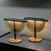 Lámpara de Mesa de Vidrio Decorativa para Sala de Estar, Lámpara de Mesita de Noche para Dormitorio, Lámpara de Diseñador de Lujo Minimalista Nórdico, Modelo Creativo