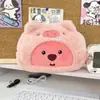 Estojo de Lápis Dupla Face Morango Fofo de Desenho Animado Celebridade da Internet Alto Valor de Cor Três Olhos Grande Capacidade ins Caixa de Material Escolar Urso Japonês