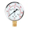 Manômetro de Pressão do Tanque do Compressor de Ar Pequeno Compressor Sem Óleo Acessórios da Bomba de Ar Conjunto Completo Medição de Pressão Axial Manômetro de Pressão do Ar