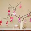 Adornos Colgantes de Madera de Enano para el Día de San Valentín Nueva Decoración de Escena de Fiesta de Amor Creativo Colgante de Pieza de Madera