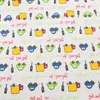 Capa para bolsa de roupas de algodão estampado, malha de algodão classe A para bebês, 300 peças, estampado, dupla face