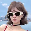 Gafas de Sol Blancas para Mujer 2025 Nuevas Retro Ojo de Gato Viaje a la Costa Foto Anti-UV Gafas de Sol para Miopía
