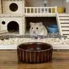 Mini Plato de Arroz para Mascotas Trepadoras Loro Hámster Oso Dorado Plato de Comida Pequeño Cerámica Especial Vajilla Pequeña