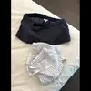 Shorts de dormir simples de lunares retro americanos con cordón para mujer, verano holgados adelgazantes versátiles para casa casual para caminar