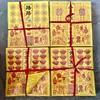 Nuevo Modelo Armadura de Guerrero Montado Estampada del Emperador de Jade, Armadura Cuatro-en-Uno de Billetes y Suministros de Comida, Papel Amarillo, Paquete Combinado de Dinero del Emperador de Jade