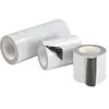 Película protectora de PE en blanco y negro al por mayor para puertas y ventanas de aleación de aluminio, película antiarañazos para marcos de puertas de seguridad, película protectora autoadhesiva impresa