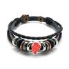 Animación Alrededor del Ataque Sombra de Fuego Gigante One Piece Hecho Pulsera Multicapa Correspondiente Pulsera de Cuero Vacuno Accesorios Decorativos