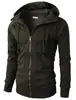 Nuevo Suéter Jacquard Deportivo de Fitness Casual Cardigan de Felpa Chaqueta con Capucha para Hombre