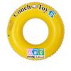 Directo de fábrica anillo de natación inflable amarillo con concha ABC anillo de natación de PVC engrosado anillo de agua para adultos anillo flotante