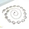Corrente de Cintura Versátil Vintage para Mulheres, Corrente Corporal de Sol de Metal para Cintura, Acessório de Cintura para Vestido Estilo Étnico Europeu e Americano Transfronteiriço