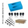 Localizador de Agujeros Oblicuos para Carpintería Transfronterizo 15 grados Azul Abreagujeros para Carpintería Punzonadora para Carpintería Abreagujeros