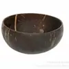 Tigela de coco degradável Tigela grande de coco velho Prato de frutas secas Tigela de arroz de madeira de coco Tigela de arroz infantil com casca de coco japonesa