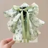 Pinza de Garra con Cinta de Lazo Floral para Mujeres Nuevo Estilo 2026 Parte Trasera de la Cabeza Pinza de Tiburón Pinza para Cabello Semirecogido Accesorio para el Cabello Pasador