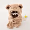 Conjunto de Chapéu e Cachecol Infantil para Outono e Inverno, Chapéu Fofo para Meninos e Meninas, Espessado e Quente, Super Adorável para Bebês