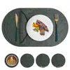 Manteles individuales estilo Ins nórdico, Tapetes de mesa, Tapetes resistentes al calor, Manteles de mesa de comedor de cuero, Tapetes para tazones, Tapetes de mesa de comedor de alta gama, Tapetes para tazas de té