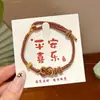 Pulsera de Estilo Étnico del Festival del Bote del Dragón con un Toque de Lujo, Pulsera de Hilo Chino de Cinco Colores, Pulsera Artesanal de Nicho Estilo Tíbet al por Mayor