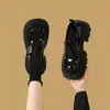 ZHR Sapatos de salto grosso com sola grossa e boca profunda para mulheres 2026 outono novo estilo versátil para o dia a dia temperamento estilo britânico sapatos de salto único
