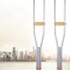 Muletas axilares del fabricante con aleación de aluminio telescópica ajustable multiposición, muletas de acero inoxidable, andador, precio unitario