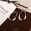 Pendientes de Aro Infinito de Plata de Ley 925 para Mujer, Pendientes Elegantes de Lujo Ligero Retro Francés, Al por Mayor
