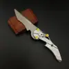 Arma de combate aproximado da Força Delta, misericórdia de combate aproximado, modelo de faca dobrável com mola, acabamento em liga de zinco, brinquedo sem fio