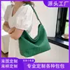 Bolsa Tote Grande de Mão Tecida à Mão Transfronteiriça Europeia e Americana Moda para o Dia a Dia Versátil Bolsa de Ombro Bolsa Saco Transversal Personalização de Fábrica