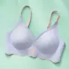Ropa Interior Deportiva de una Pieza para Chica Fina Sujetador Estudiante Sujetador sin Costuras Push-Up Pechos Pequeños Sin Aros Espalda Hermosa Sujetador
