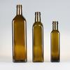 Venta al por mayor de aceite de oliva marrón, botella de vidrio cuadrada, botella para condimento de salsa de soja, botella de aceite de camelia, botella de vidrio marrón