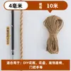 Corda de cânhamo cordão amarração corda enfeites fio diy fino grosso fio de cânhamo tecido à mão material colorido estilo retrô pequeno