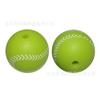 Cuentas de silicona impresión por transferencia de agua fútbol baloncesto cuentas cadena para morder de grado alimenticio cuentas redondas cuentas sueltas en stock venta al por mayor