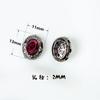 Cuentas con gemas incrustadas en negro pistola bañadas en cobre, con orificios pasantes, hechas a mano, para pulseras, collares y accesorios de joyería de varias pasadas.
