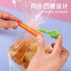 Clip de sellado de zanahoria TikTok, clip de sellado de alimentos de cocina, clip de sellado de refrigerios, adhesivo creativo para refrigerador