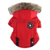 Ropa para Mascotas Transfronteriza para Invierno: Abrigo de Invierno con Tira Reflectante para Perros Medianos y Grandes como Samoyedos, con Accesorio para Correa, Chaqueta de Algodón para Perro