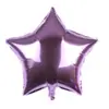 Globo de papel de aluminio de estrella de cinco puntas de 18 pulgadas, suministros de decoración de San Valentín de un solo color, globo en forma de corazón para decoración de fiesta de cumpleaños