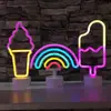 Explosiones Luz nocturna LED de neón Forma Flamenco unicornio Luna Ángel estrellas Venta directa de fábrica