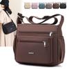 Bolsa Tiracolo Feminina 2024 Inverno Nova Grande Capacidade Bolsa de Tecido de Nylon Bolsa de Ombro Casual Moda Transfronteiriça Bolsa para Mãe