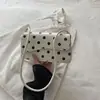 2026PU Nova Bolsa Casual Coreana Simples de Bolinhas com Caimento Solto, Estilo Transfronteiriço Chique, para o Dia a Dia, de Ombro Único, sob o Braço