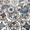 Papel Pintado Adhesivo de Mosaico de Azulejo Floral Marroquí en Stock para Estufa, Renovación de Muebles de Cocina, Papel Pintado Decorativo 3D Transfronterizo