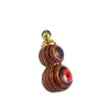 Colgante Llavero Calabaza de Cobre de Madera Arcoíris con Apertura, Colgante para Bolso Calabaza de Colores Arcoíris Estilo Chino Nuevo Yiming Xianyuan