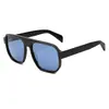 Gafas de sol de aviador para hombre de moda transfronteriza, gafas de sol de montura grande de placa para negocios y ocio europeo y americano