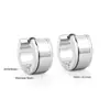 Joyería Transfronteriza Europea y Americana, Pendientes de Aro, Pendientes de Estilo Geométrico Simple, Modernos y Versátiles, Pendientes de Acero Inoxidable Chapados en Oro