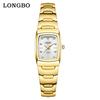 Reloj de Pareja con Correa de Acero con Incrustaciones de Diamantes LONGBO Productos Genuinos Explosiones de Comercio Exterior Sencillo Casual Resistente al Agua Reloj de Cuarzo para Hombre y Mujer