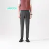 Calça de terno cropped moderna estilo coreano para outono e inverno, calça casual slim-fit, peça versátil masculina