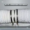 Tubo de ventilação de chapa galvanizada exaustão direta de fumaça mangueira flexível de folha de alumínio conector interno interface de conexão de extensão acessórios