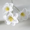 Flor de simulação 3 cabeças tulipa aberta impressão 3D tecido fosco arranjo de flores de casamento para casa ornamentos adereços para fotografia
