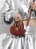 Estilo Novo de Inverno 2025 Casual Personalizado Bolsa Almofada Tendência da Moda Simples Feminina Textura Bolsa de Ombro Único Transversal